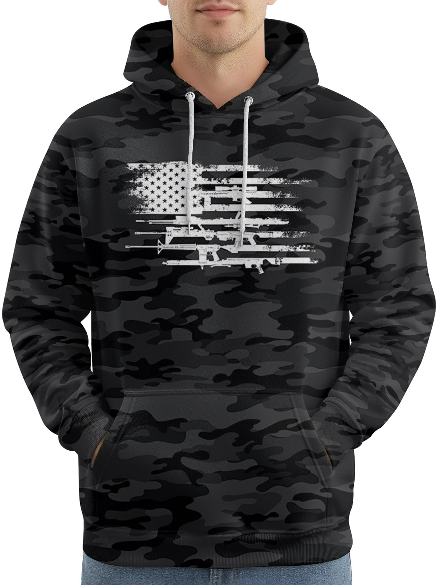 PAGYMO Graphic Hoodies for Men Funny Novelty Pullover Hooded Sweatshirt