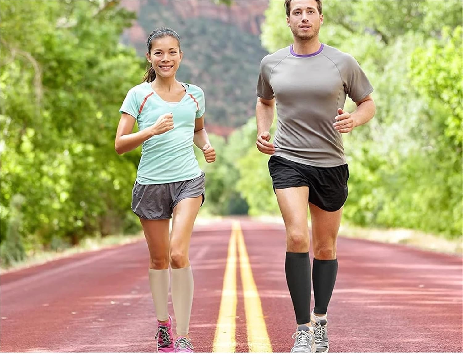 1 Pair Calf Compression Sleeve 30-40mmhg Men Women Footless Calves Compression Sleeves for Shin Splint Relief, Recovery, Running