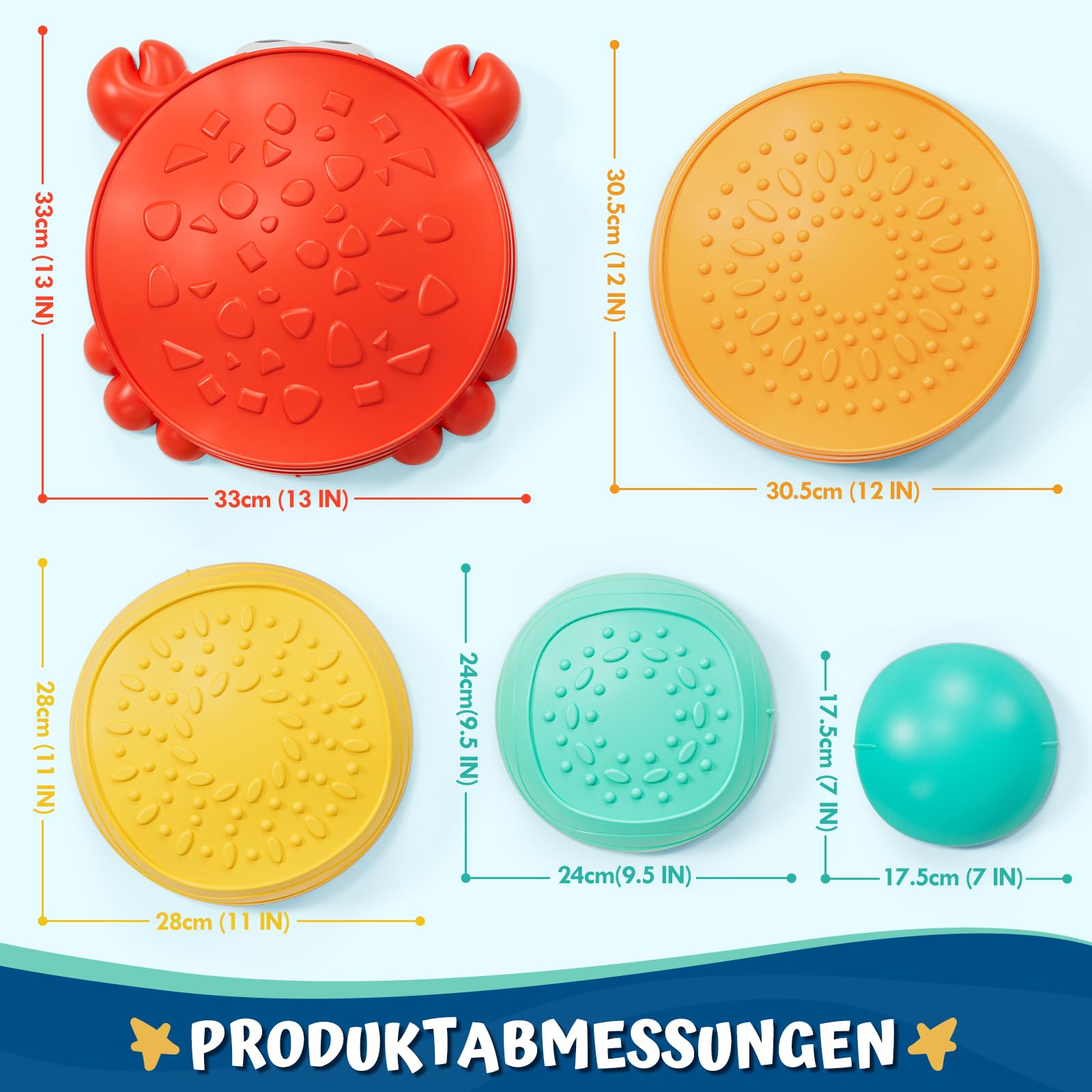 Lehoo Castle Balanciersteine für Kinder, Rutschfeste Stapelsteine Stepping Stones Kids, Balance Steine Set Für Drinnen und Draußen, Garten Outdoor Spielzeug Kinder
