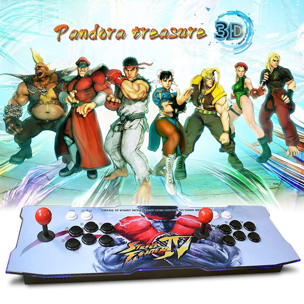 XFUNY Arcade Game Console 1080P 3D & 2D Games 2260 in 1 Pandora's Box 70 3D Games 2 Players Arcade M