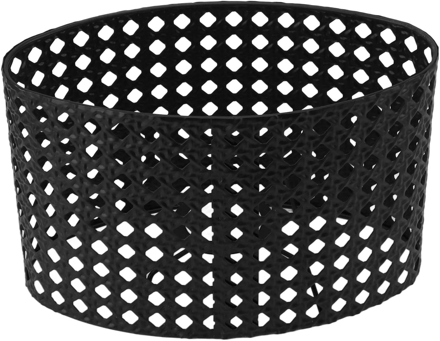 Oval Lampshade, Widely Used Decorative Iron Proof Lamp Shade for Home for E27 E14 (Black)