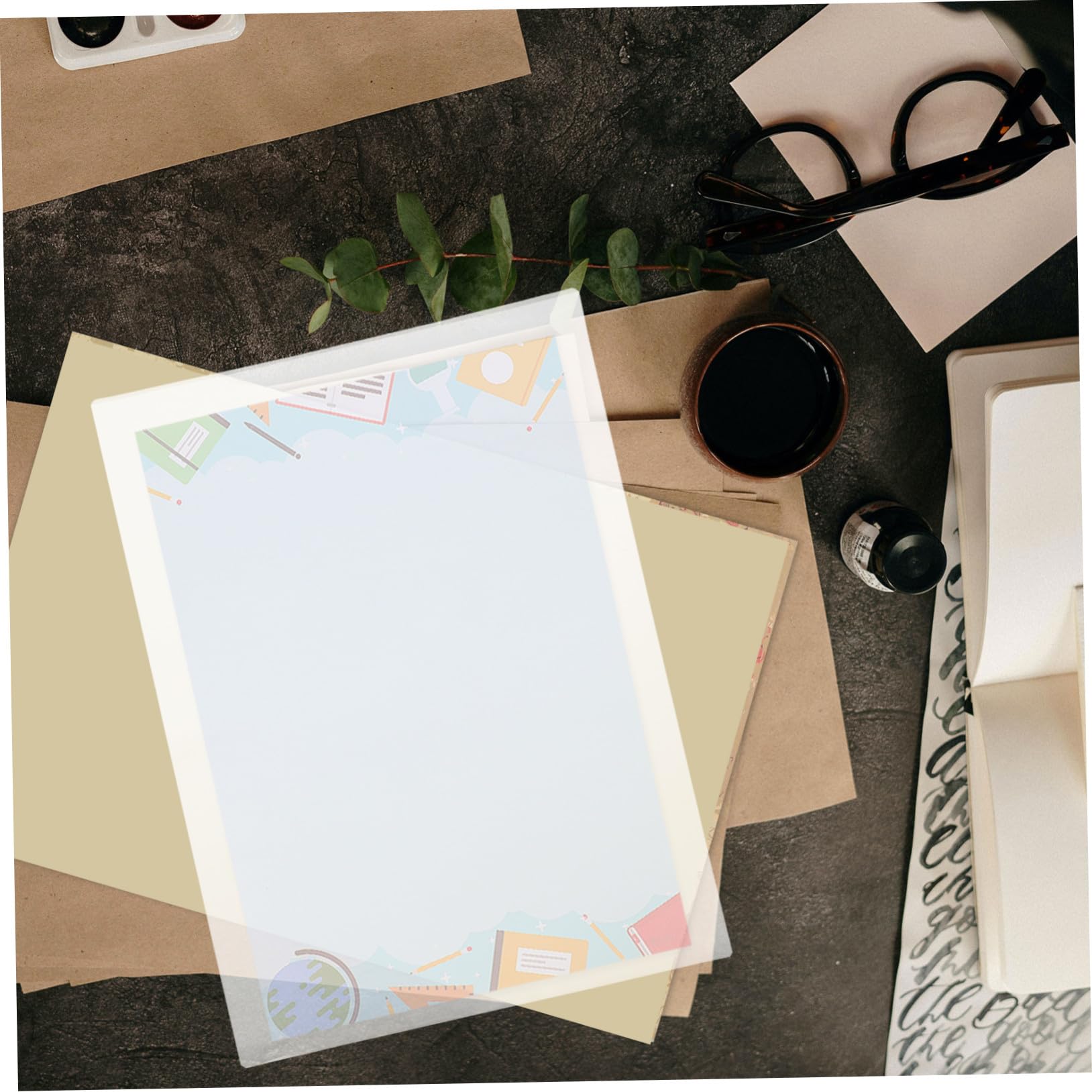 100 pezzi Laminati Trasparenti Pellicola Plastificazione Termica per Ufficio e Casa Protezione Documenti Resistente