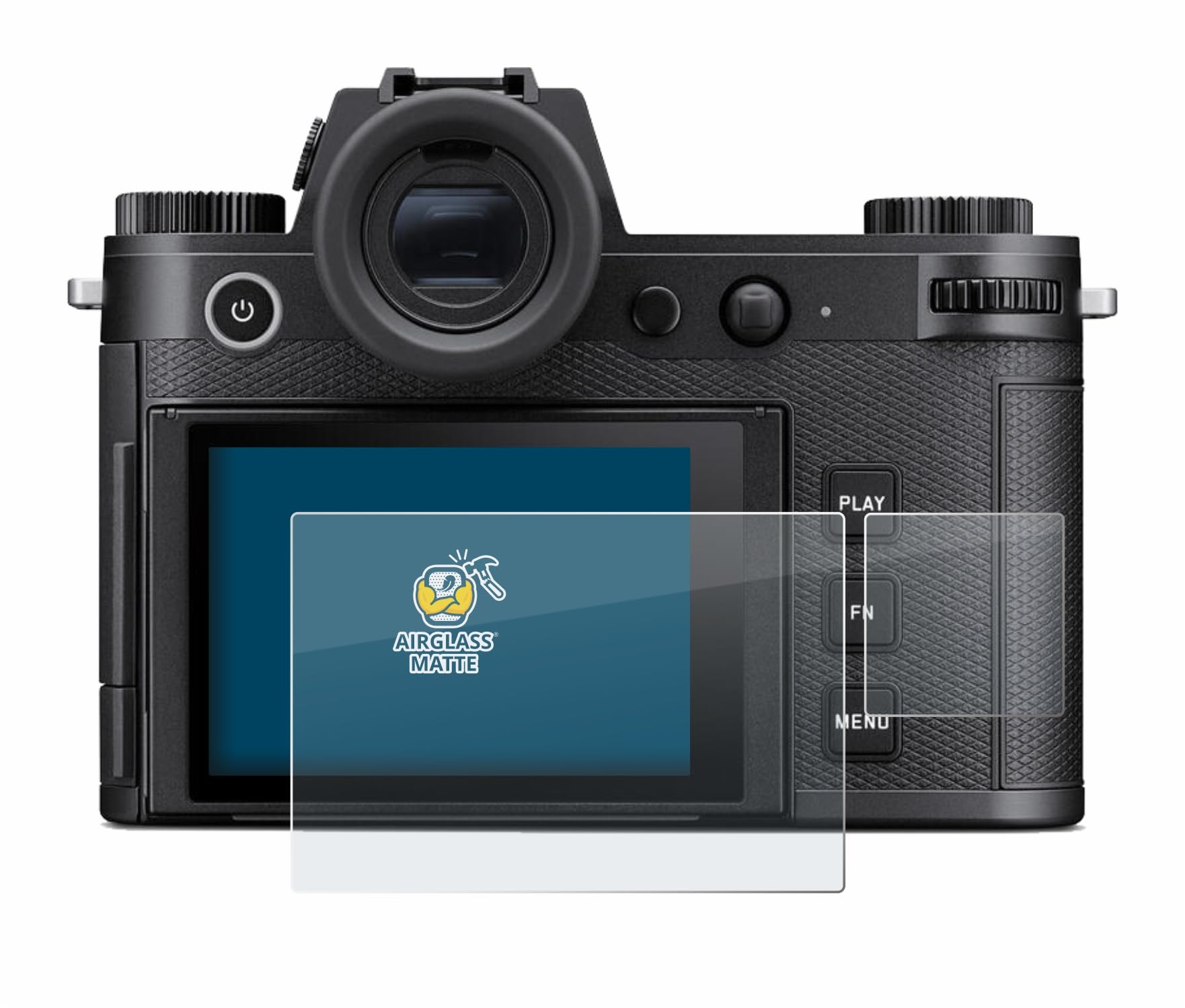 brotect Anti-Glare Glass Screen Protector Matte for Leica SL3 (Display + top plate display) - Anti-Scratch 9H Protection Film