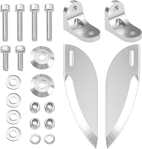 Miniatura 2 de Share Goo 3.346x1.378 in RC Model Boat Water Knife Turn Fins Auxiliar Waterjet Compatible con 23cc - 35cc Oil-Tanker RC Boats Modelos