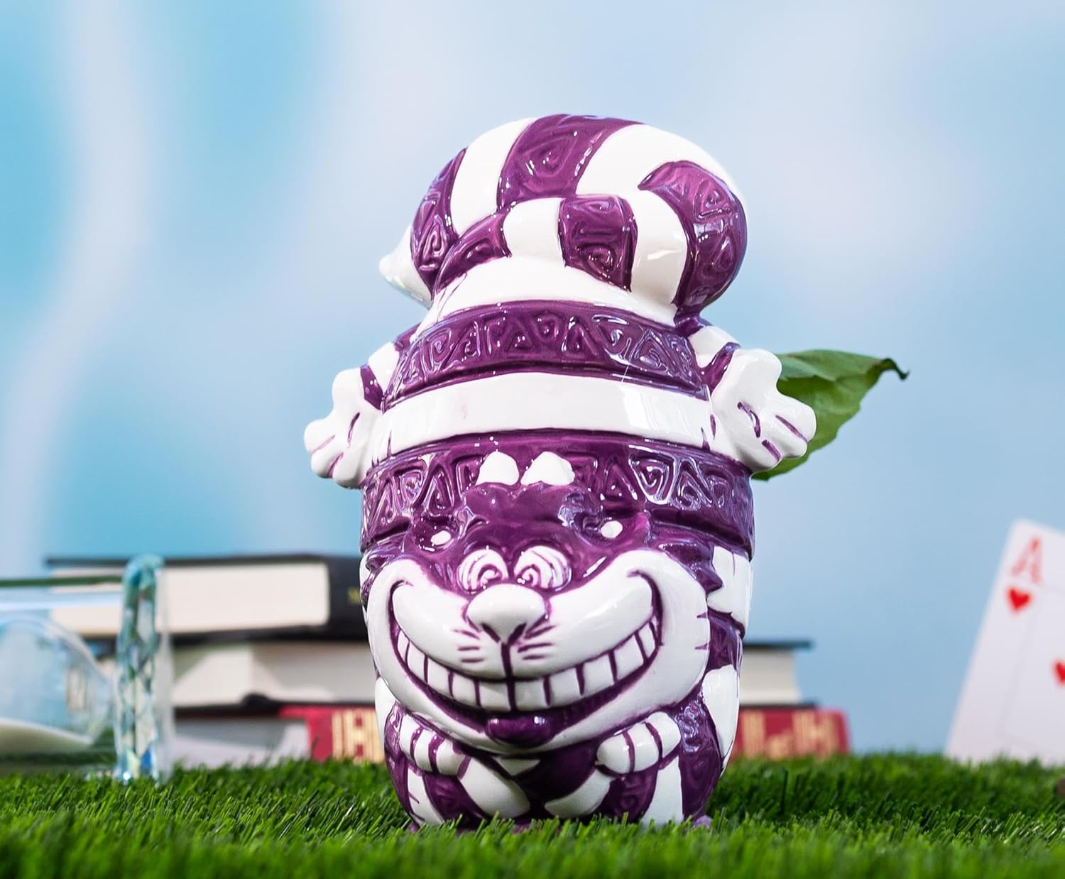 Geeki Tikis Disney Alice in Wonderland Cheshire Cat Ceramic Mug | Party Cocktail Tumbler For Liquor and Beverages | Holds 13 Ounces