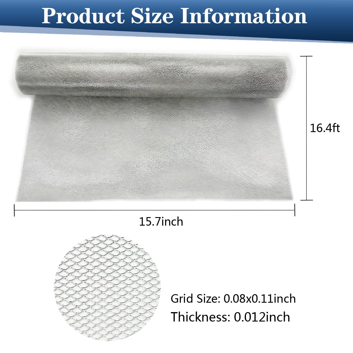 Sculpting Wire Mesh 15.7 Inch by 16.4 Foot Roll，Aluminum Wire Mesh for Arts and Craft for Sculpting Clay, Metal Art & DIY Crafts, Scissors-Cut, Rustproof, Artist-Approved