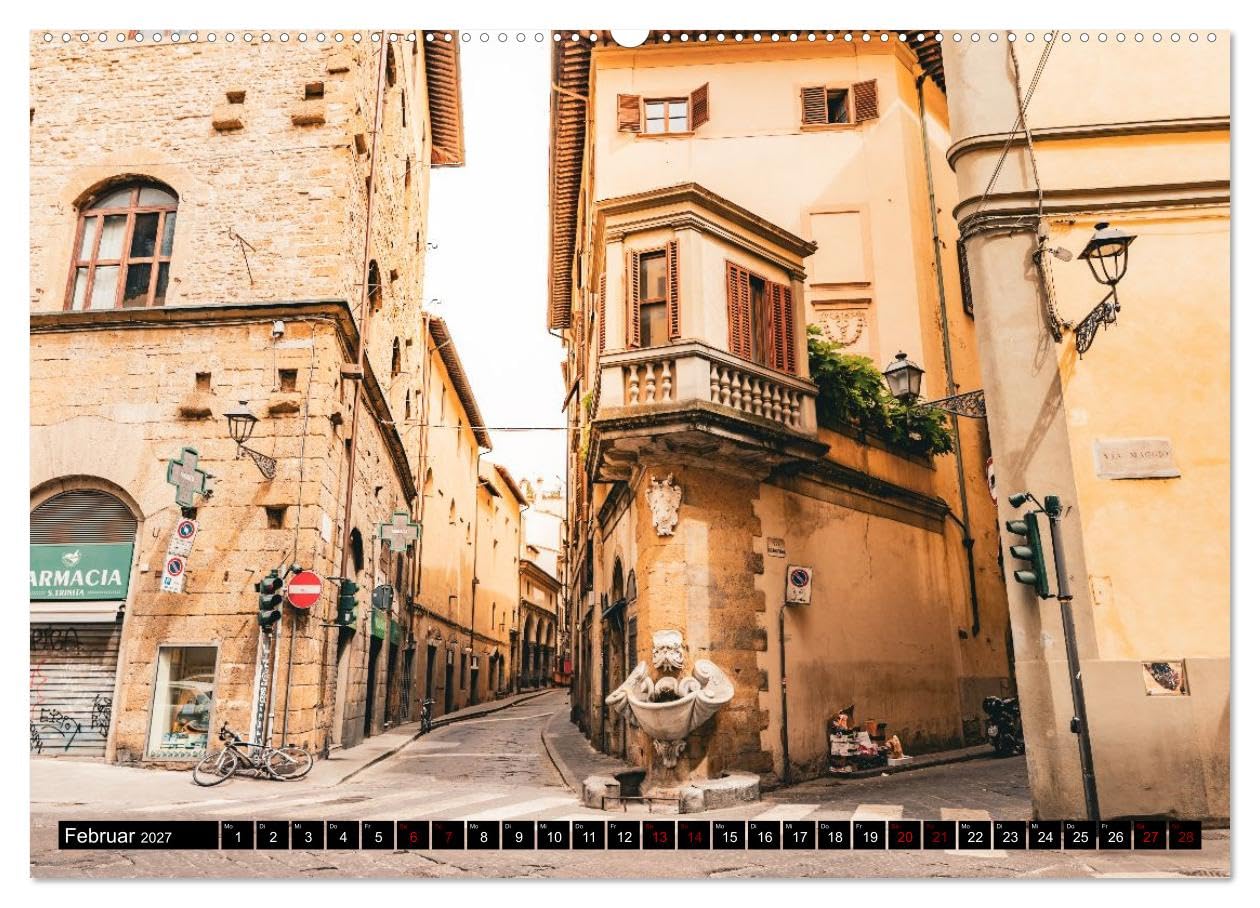 Fantastisches Florenz (hochwertiger Premium Wandkalender 2027 DIN A2 quer), Kunstdruck in Hochglanz: Der Wandkalender „Fantastisches Florenz“ zeigt ... aus Florenz, Toskana, Italien (CALVENDO Orte)