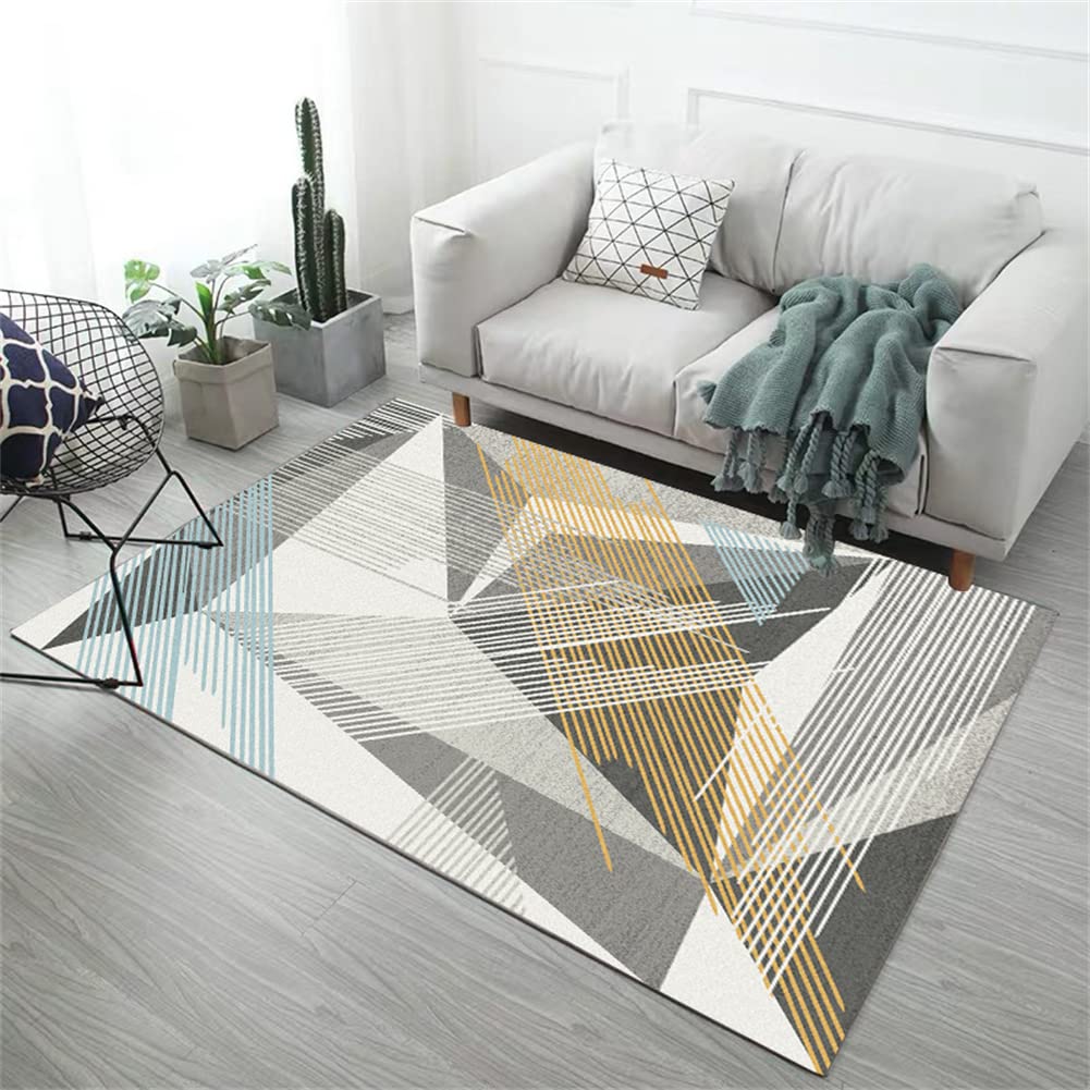 Alfombras,Alfombras de Habitacion,Alfombras Salon,Alfombras Dormitorio,Alfombras Infantiles,Alfombras Antideslizante Lavables,Alfombras Pasillo,Modernas Alfombras 3D Grandes,Geometría 140x200cm