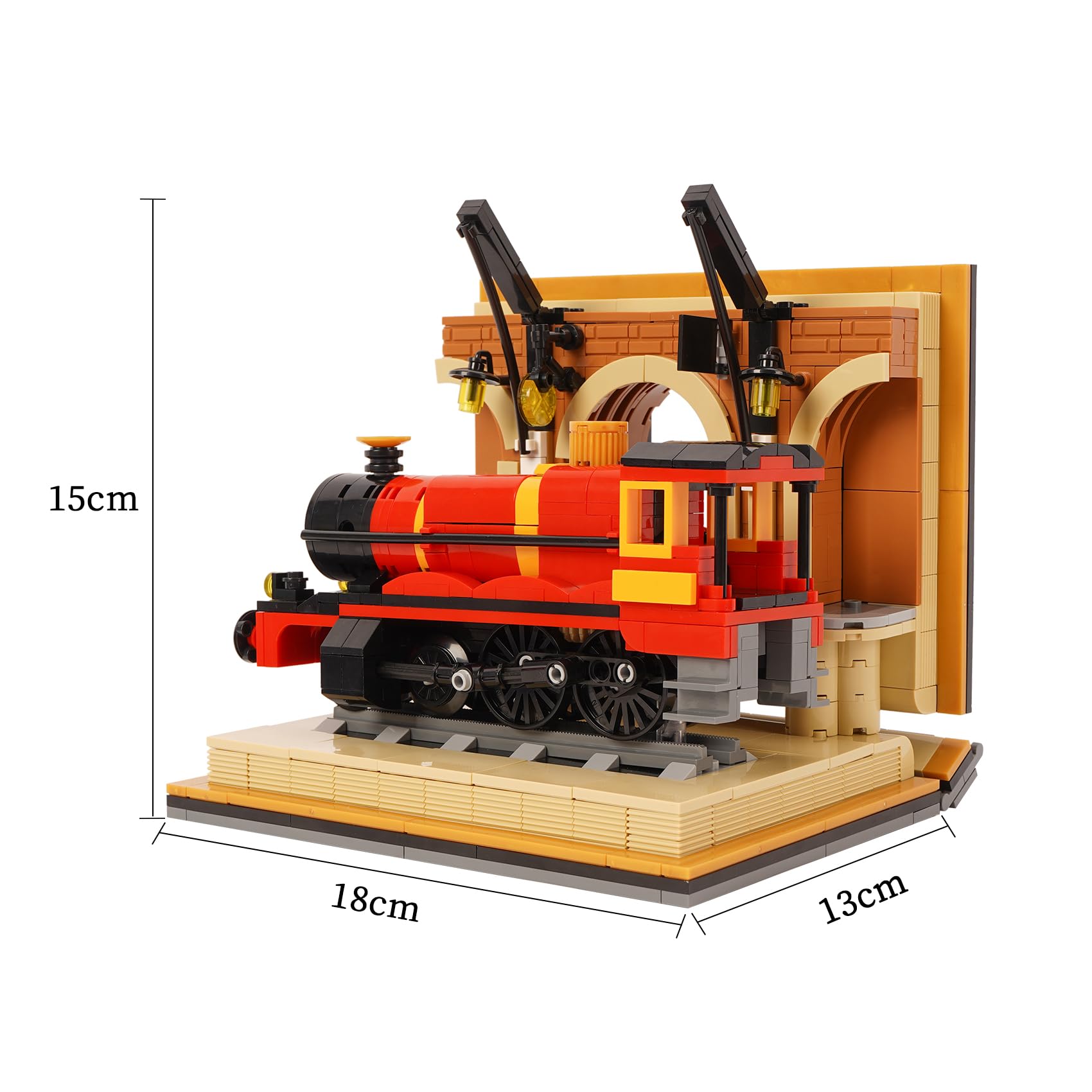 Amazon.co.jp: LULUFUN ミニブロック 蒸気機関車 おもちゃ 特急電車