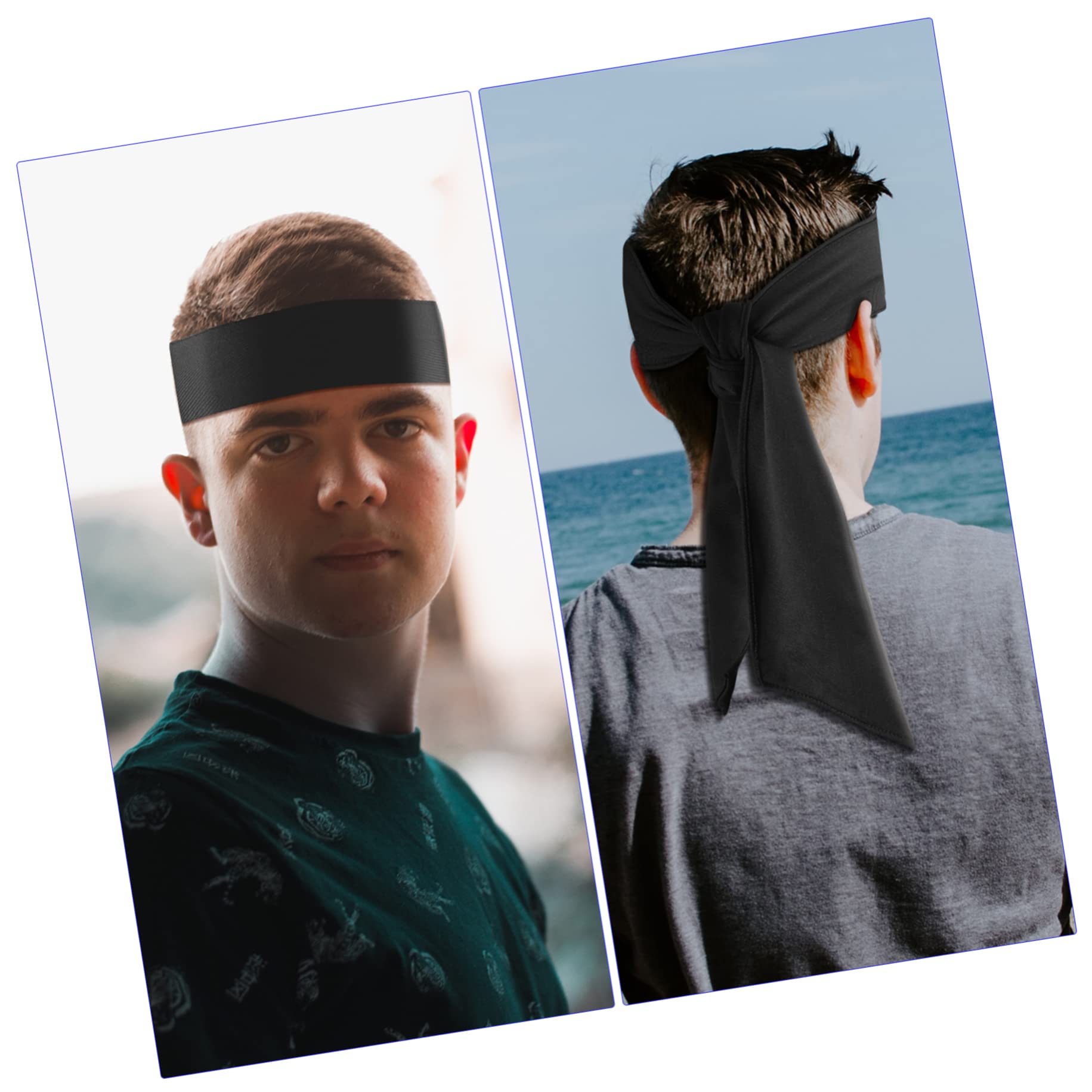 SOIMISS Haarwickelbänder 15 Stück Fitness Verstellbar Elastisch Männer Kinder Karate-Wickel Sportlich Absorbieren Kopfhaar Stirnbänder Laufen Bandanas Training Schweißband Trainingsstirnbänder Für