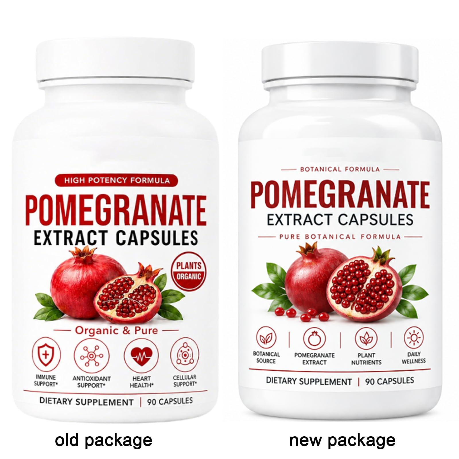 Auniva Organic Pomegranate Extract Capsules, Pomegranate Supplement for Daily Body Care and Antioxidant Support, 90 Count (2PCS) — Amazon image 3