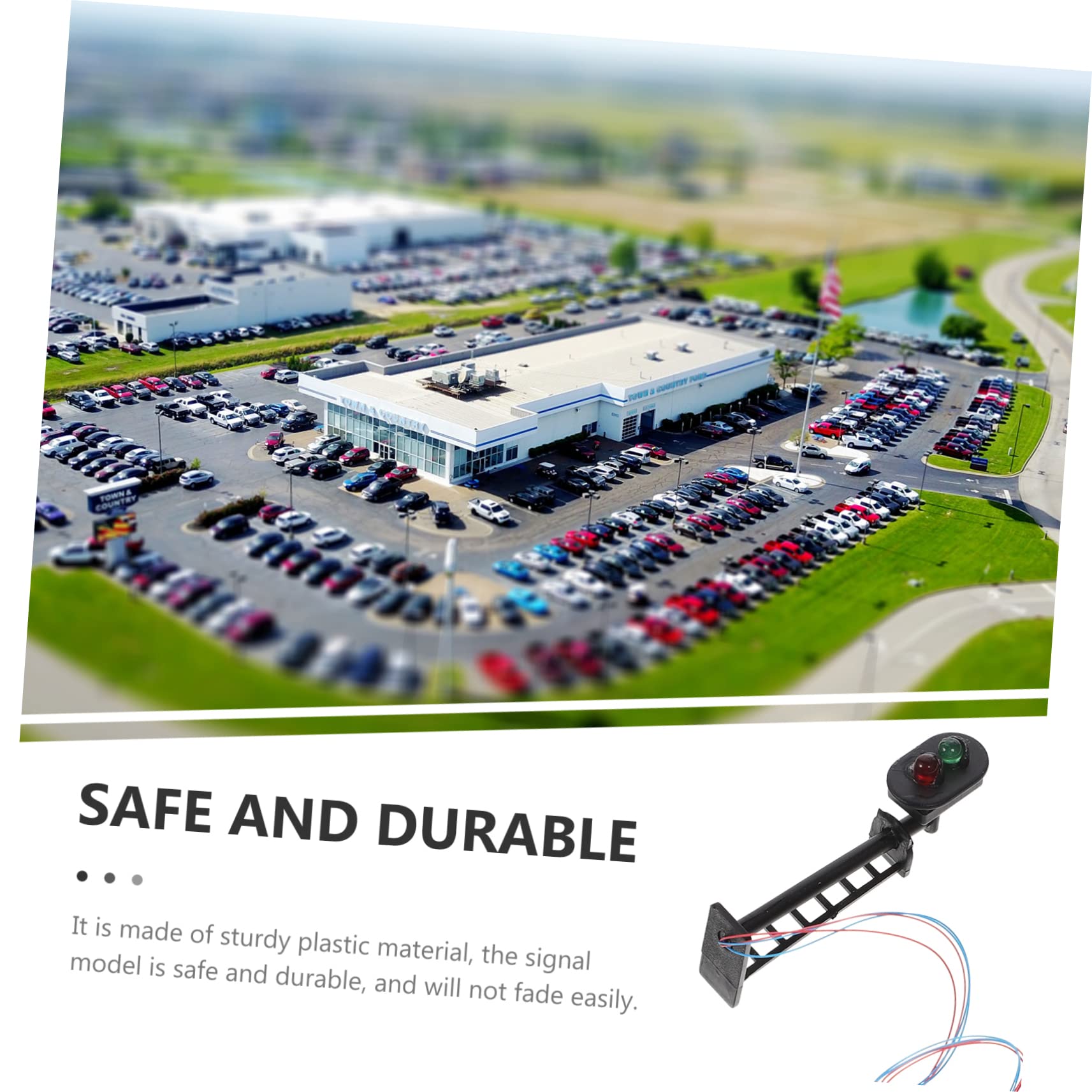 ERINGOGO Miniature Traffic Light Model for Sand Table Landscaping Realistic Signal Model for Scenery Decoration Present for Miniature Garden Enthusiasts Lightweight and Easy