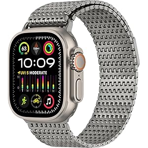 Amazon.co.jp: 100%ピュアフルチタンミラネーゼループバンド Apple 