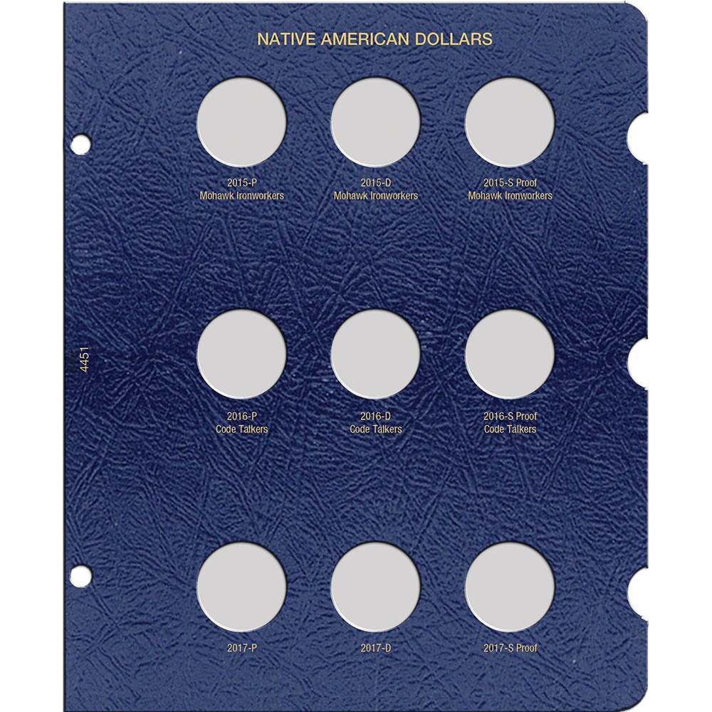 Native American Dollar Album Page, Dated 2015-2017 Paperback – August 30, 2016