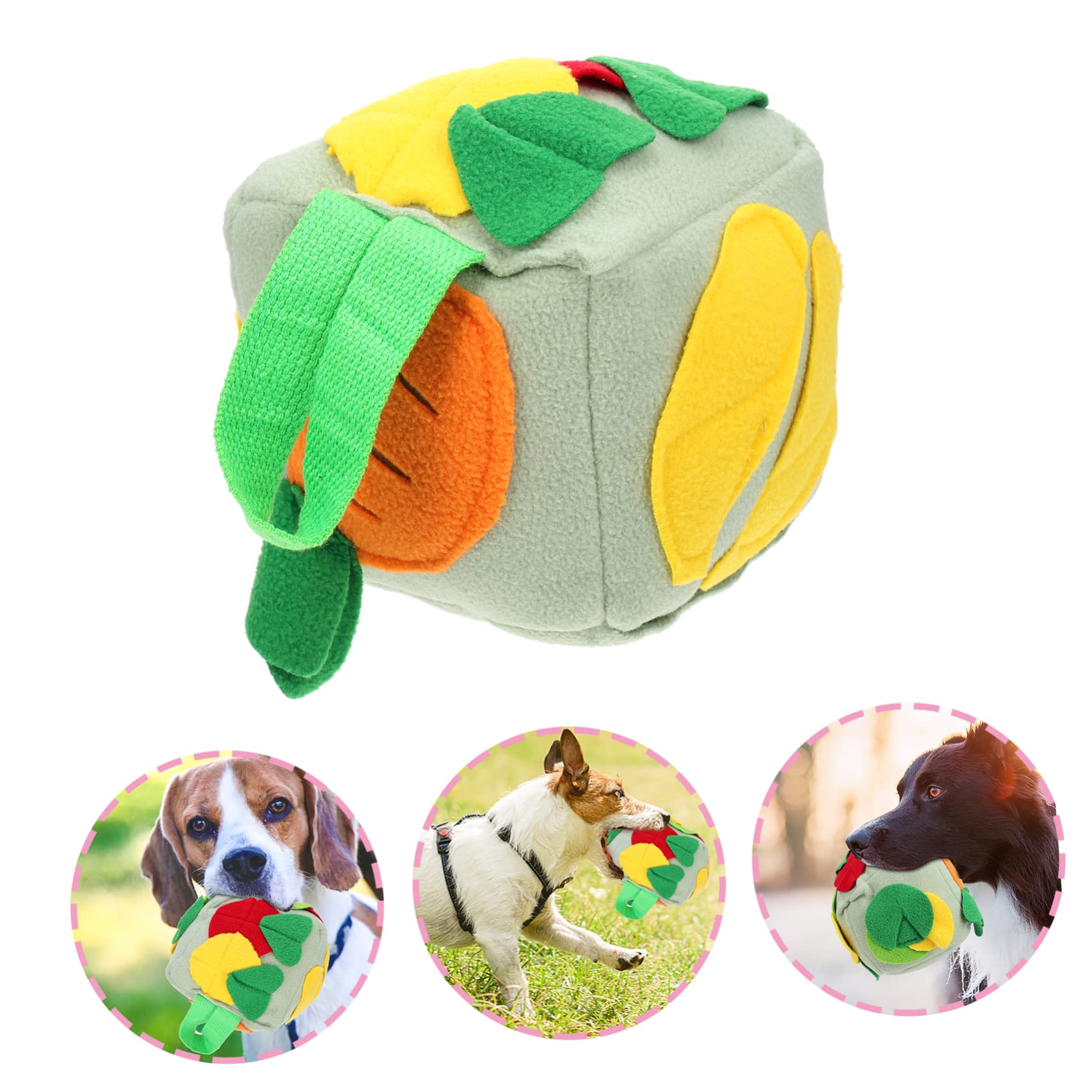 Amosfun 2stücke Hundeschnüffelball Interaktives Futterspielzeug Für Haustiere Kauspielzeug Zur Stimulierung Der Sinne Zum Spielen Und Füttern Für Kleine Und Große Hunde Frisches