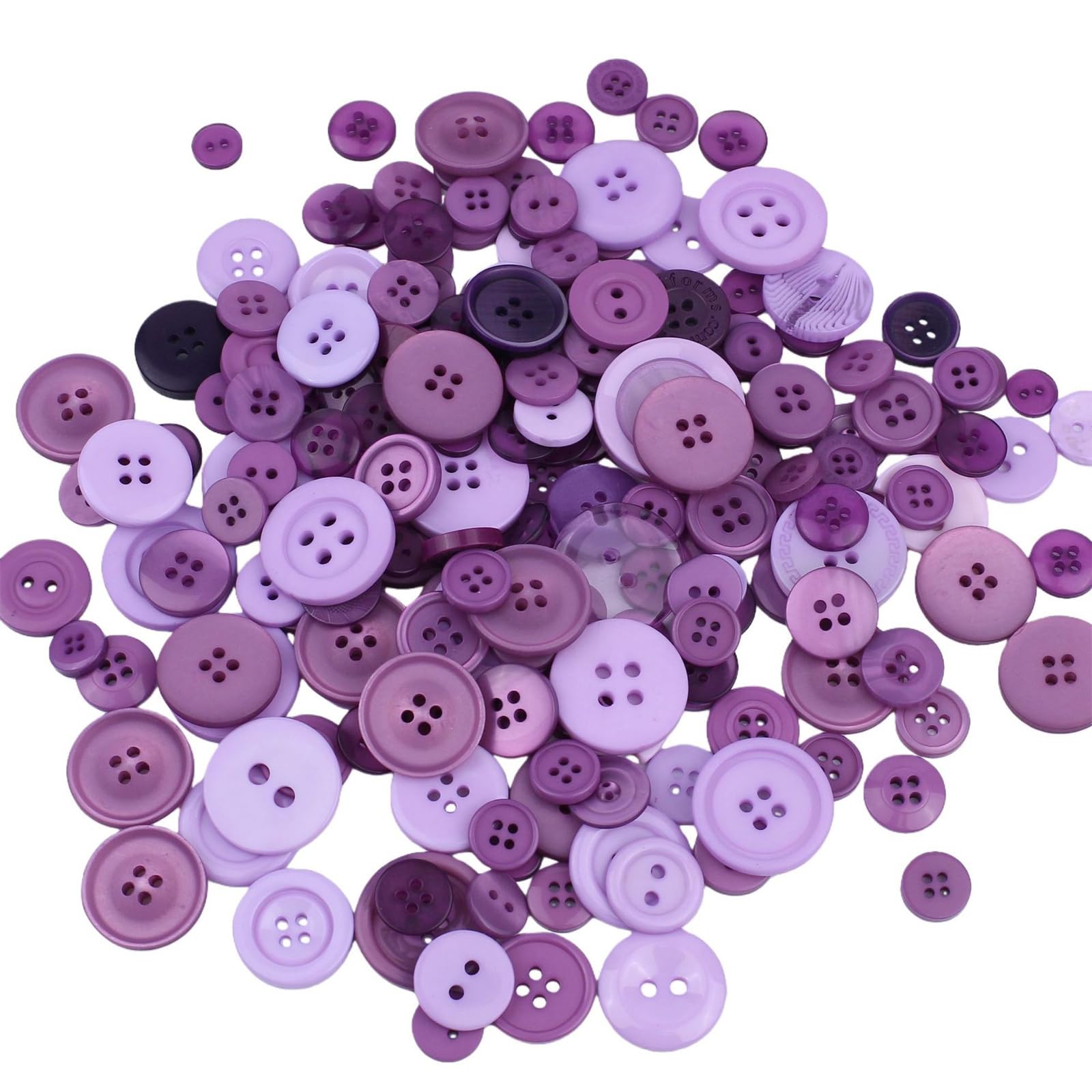 Tsophreniq Purple1 Series Colorful Resin Button In Mixed Assortment For Craft Projects Sewing And Decoration Resin Button