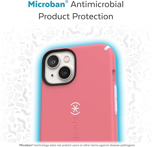 Miniatura 8 de Speck Funda para iPhone 14 y iPhone13, protección contra caídas, resistente a los arañazos, diseñada para MagSafe con revestimiento suave al tacto,