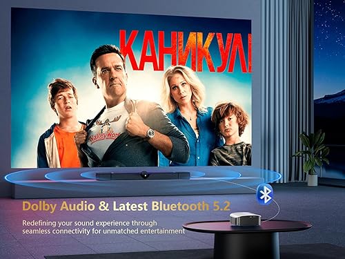 Miniatura 7 de GooDee Proyector inteligente 4K con WiFi 5G y Bluetooth, certificado NetflixAmazn Prime Video, Dolby Audio, proyector exterior 800ANSI, proyector de