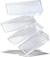 Heavy-Duty Plastic Furniture Levelers & Shims for Uneven Floors - High Load Wedges for Tables, Chairs, Washers, Toilets (Clear 4 Pack)