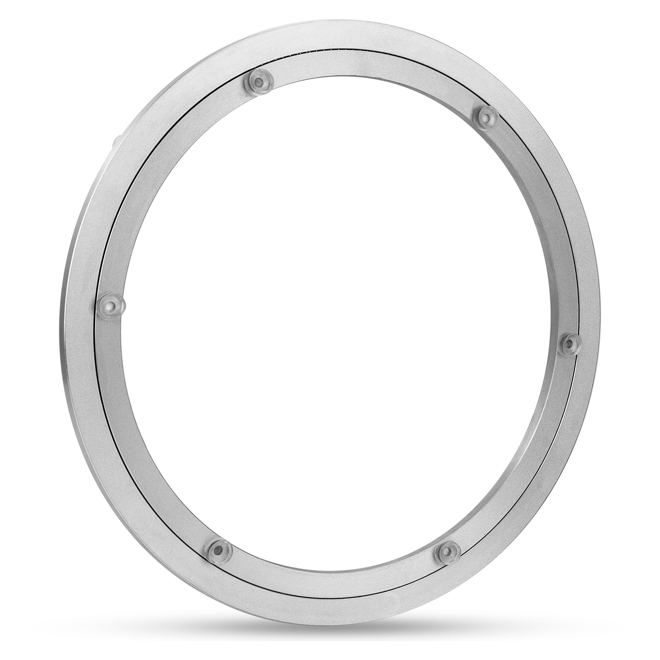 Plateau Tournant en Alliage d'aluminium, Plateau Pivotant Robuste Lazy Susan Roulement Plaque Pivotante Lisse pour Table de Salle à Manger Ronde (12 inch)