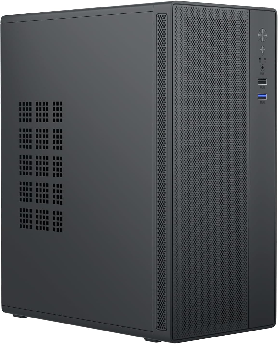 Micro ATX Case, Mini PC ITX Desktop Computer Case MATX Case Support ATX PSU/250mm GPU/135mm CPU Cooler/1x 3.5’’HDD or 2X 2.5’’SSD/USB 3.0 Port