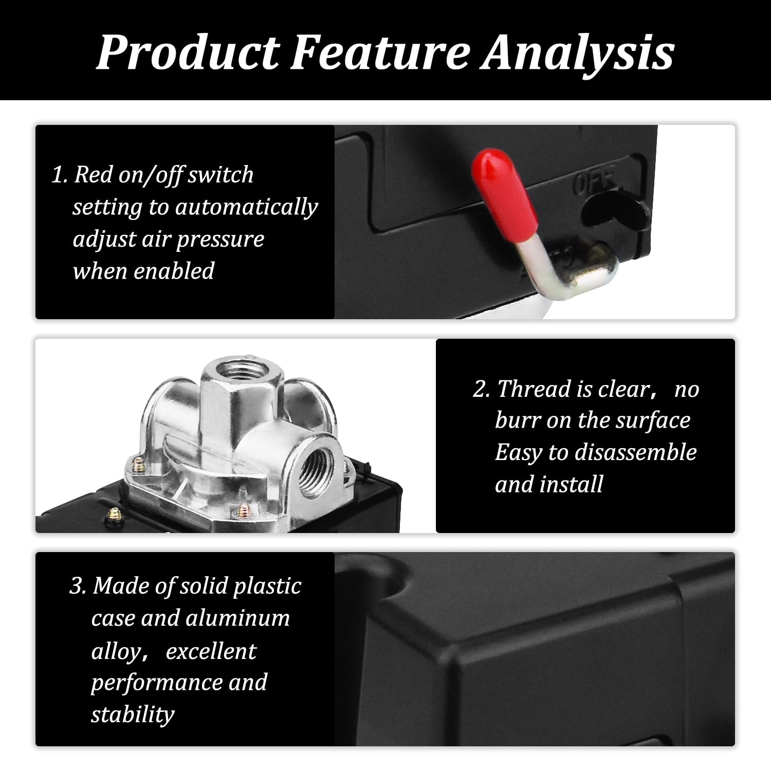 Kobalt Compressor Parts 9-Piece Air Compressor Pressure Switch Set ...