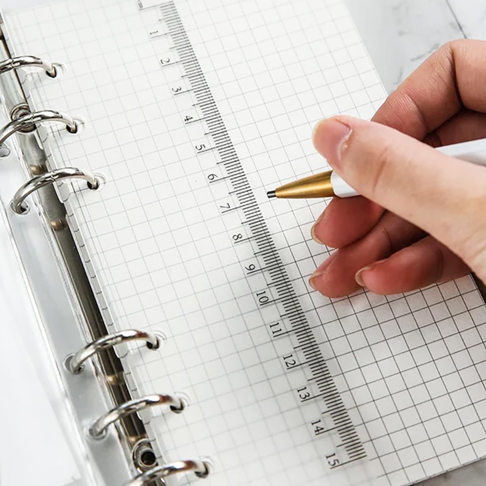 4 Confezioni Ricarica Carta A5 Righe - 180 Fogli Con Fori Per Raccoglitori Anelli, Ideale Per Appunti, Diari E Studio - Foto 6