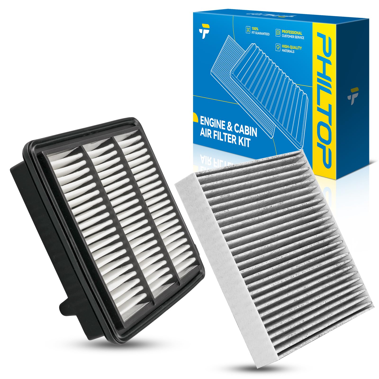 Photo 1 of PHILTOP Engine & Cabin Air Filter Set, Compatible With Honda CR-V 2023-2026 1.5T, Civic 2022-2026 1.5T, Accord 2023-2025 1.5T, Replace CA12932 CF11182 Car Accessories