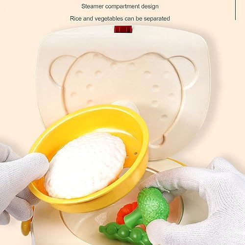 Miniatura 6 de Juguete de cocina de arroz para niños, rociador inteligente, cocina para niños, juego de simulación de cocina, juguetes educativos con música (azul)