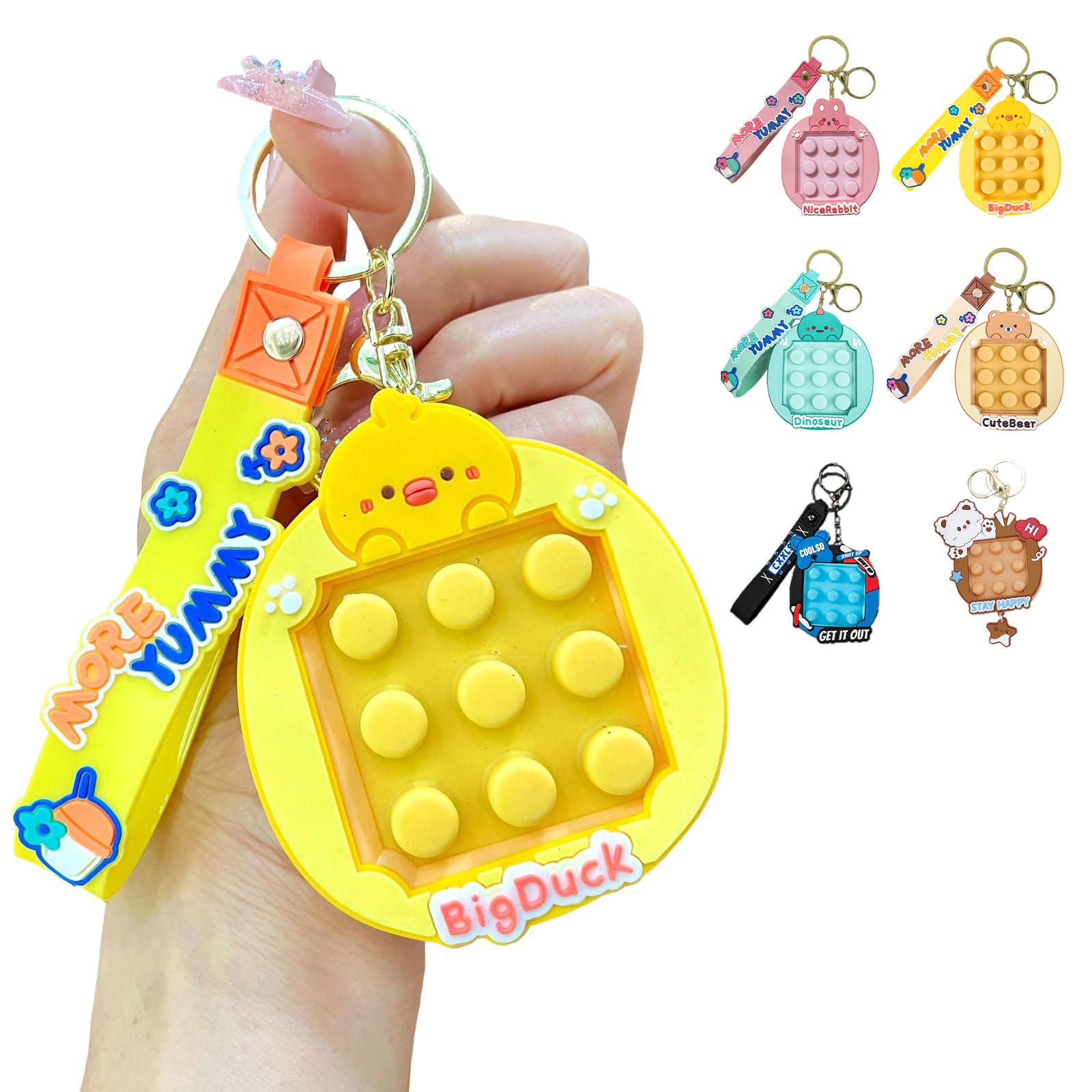 Amazon | プッシュポップ キーホルダー チャーム 迷路 両面