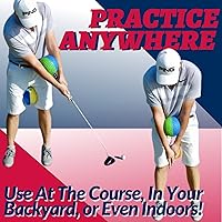 Vista 6 de Covey Sports Impact Golf Ball Golf Swing Trainer Aid - (Small, Medium, & Large) - Golf Training Aid Equipment Balls for Improved Swinging, Chipping