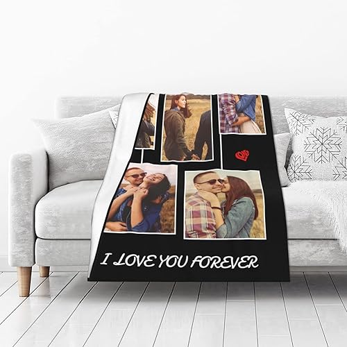 Miniatura 9 de Manta personalizada con foto  Manta personalizada con imagen para regalos de pareja, mantas de franela personalizadas para adultos y niños,