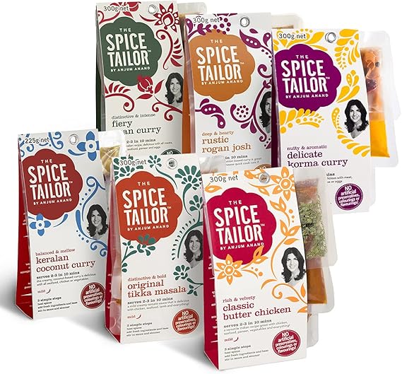 The Spice Tailor Indian Curry Cooking Sauce Kit 6Pack Mixed