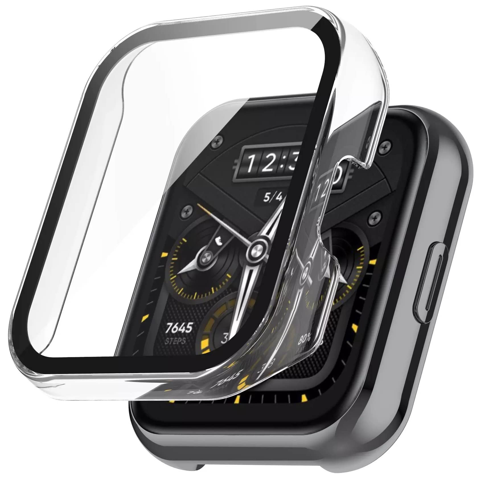 ProLook Watch Case Glass + Cover for Realme Watch 2 Pro Case 360 Full Screen Protector Watch Case PC Bumper for Realme Watch 2Pro Cases (Transparent) (B09VP7MZW9) Amazon Price History, Amazon Price Tracker