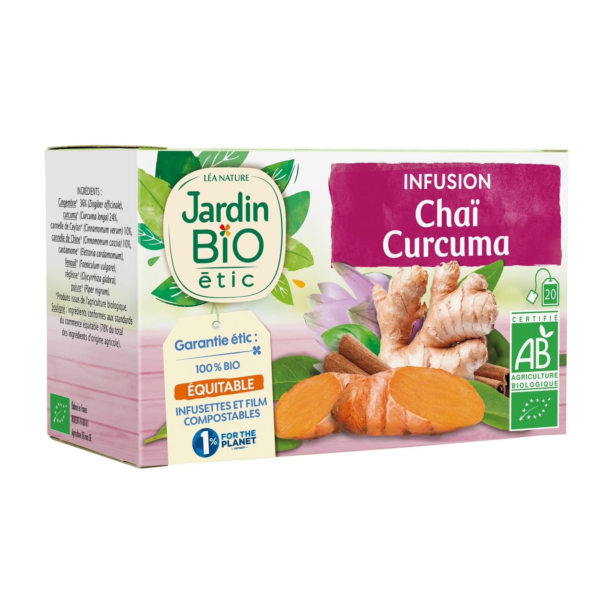 Jardin BiO étic Infusion Chaï Curcuma