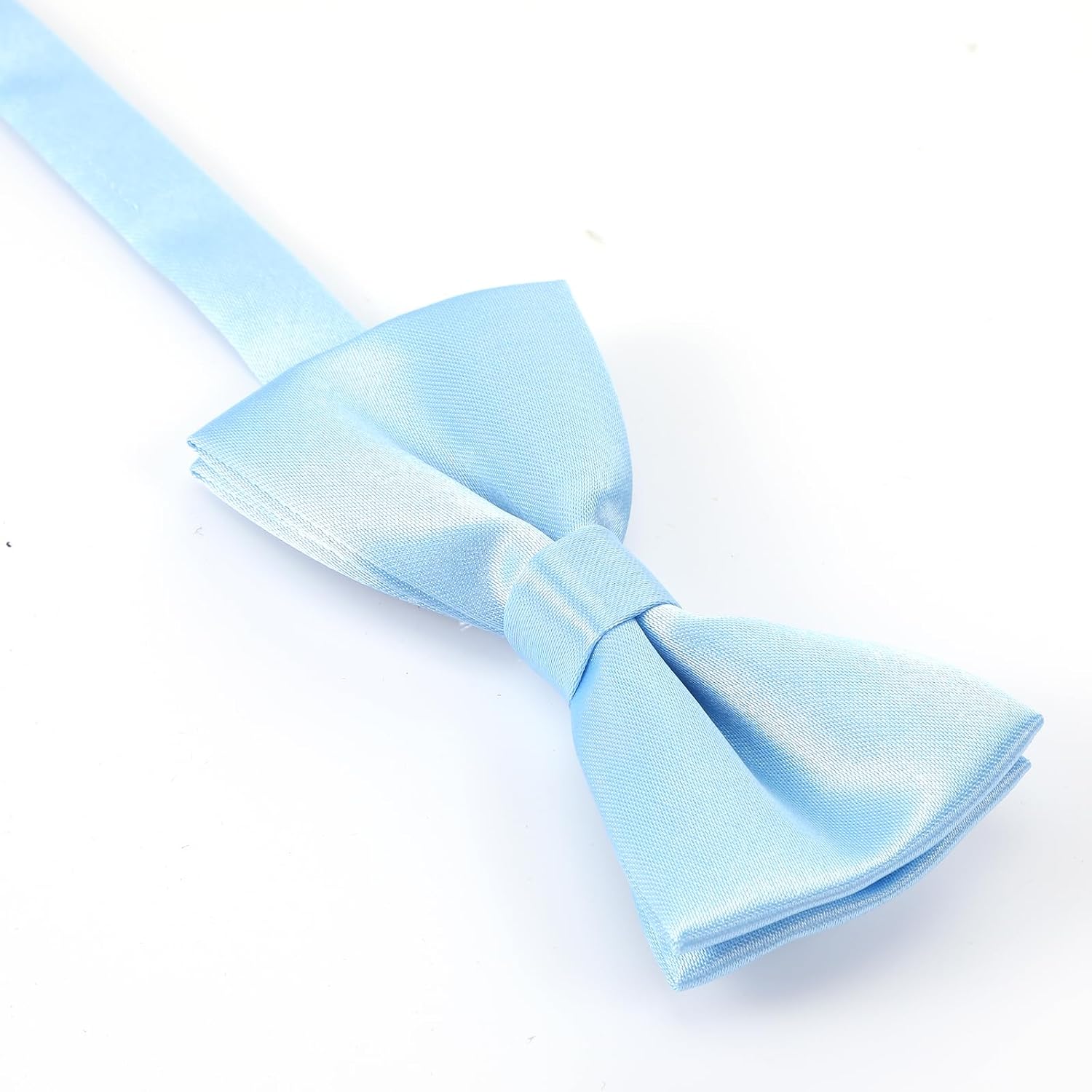 Telooco Bow Ties for Boys Pre-tied Kids Bow Tie Adjustable Solid Color Toddler Bowtie for Boys Girls School Wedding Party