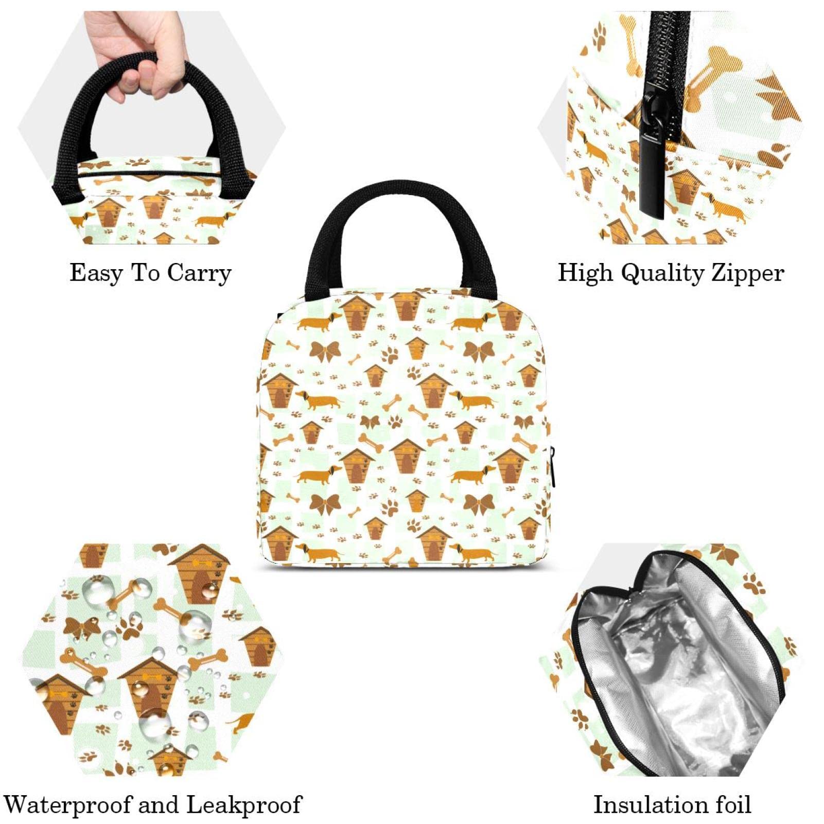 Kuiaobaty Sac à Déjeuner Isotherme Pour Enfants Avec Imprimé