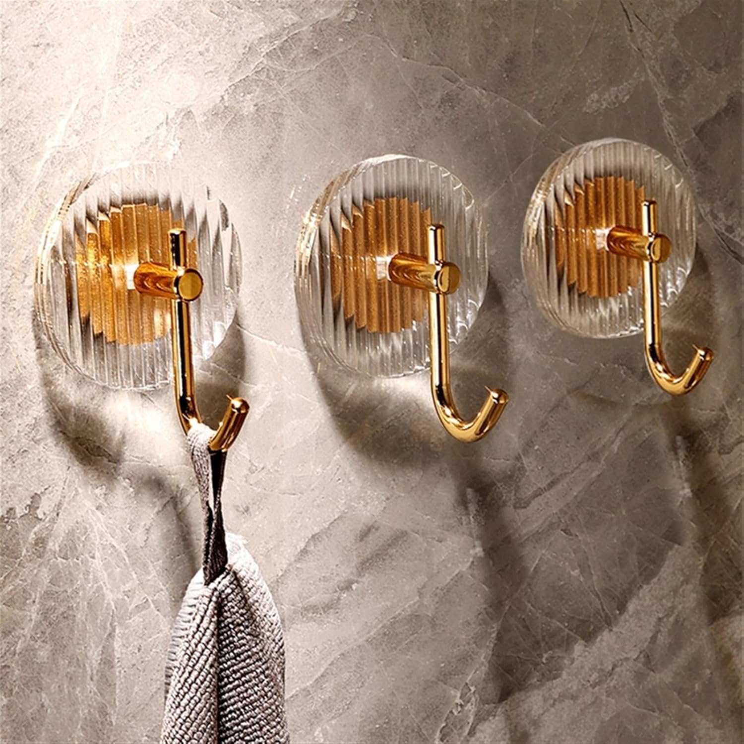 Hook Wall Hook Bathroom Self-Adhesive Towel Hook No Punching Wall Mounted Towel Hanger Door Back Hook for Coat Key Home Decor