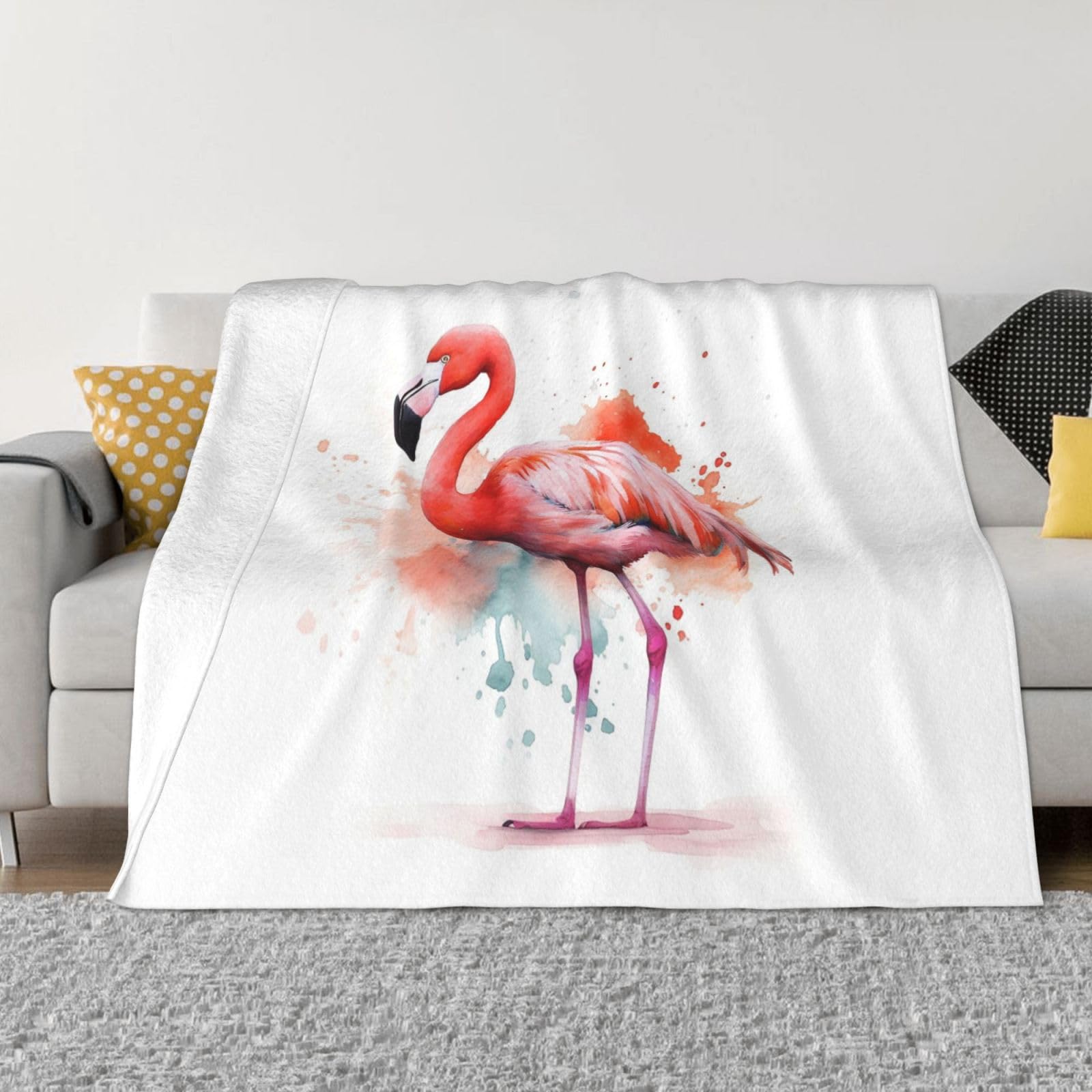 Couverture en peluche pour canapé, jeté réversible doux pour réchauffer vos nuits