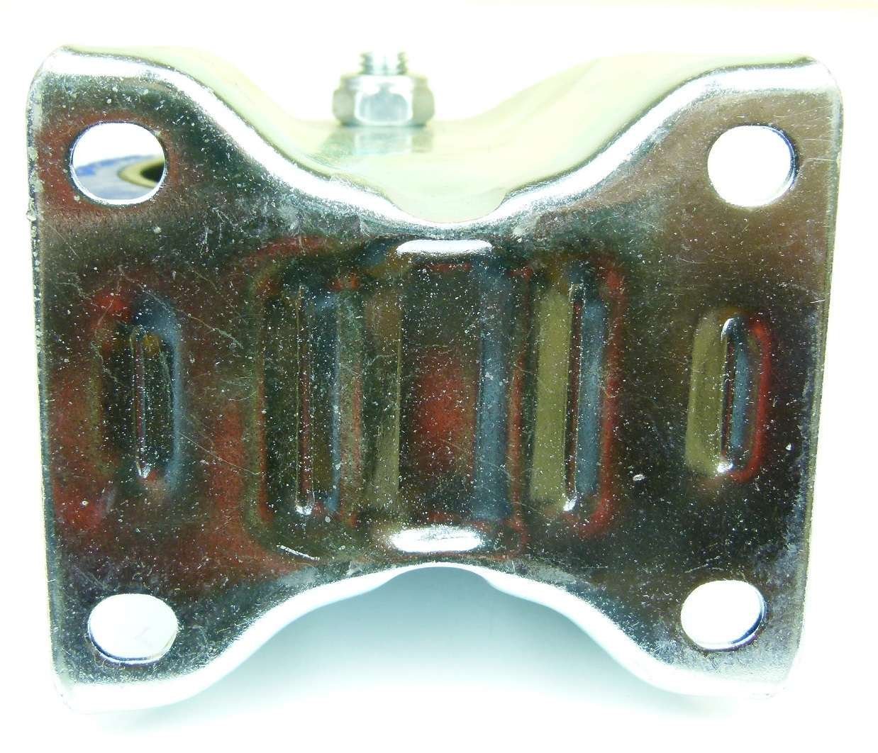 1 Satz 125mm Blue Wheels Lenkrollen mit Bremse/Feststellbremse + Bockrollen, Transportrollen Blau, 200kg / Rad - INDUSTRIEQALITÄT (2x Brems + 2x Bock)