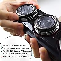 Vista 2 de Para Subaru - Cubierta de perilla de CA, accesorio para interruptor de consola central, botón de control de volumen, ajuste de anillo compatible