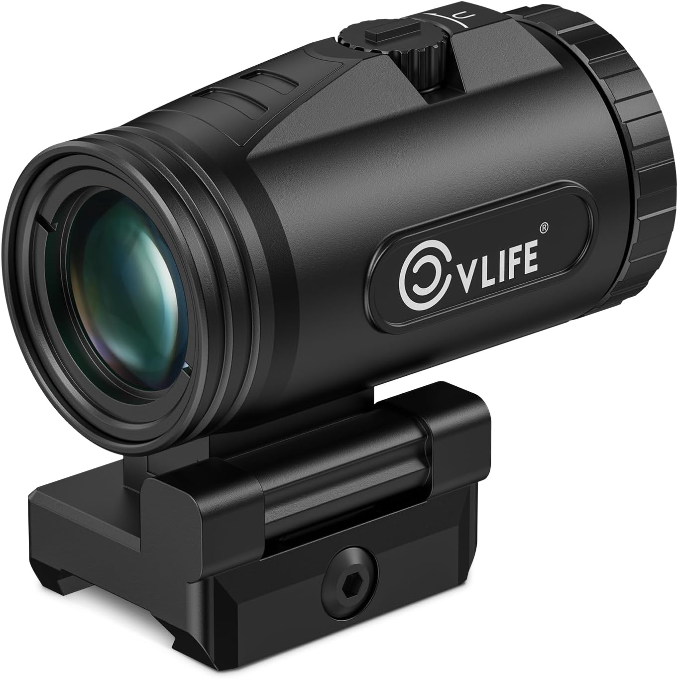 CVLIFE WildHwak 3X Red Dot Magnifier with Flip to Side Mount,Ultra-Clear Fully Multi-Coated Lens, Focus Adjustment, Windage Elevation Adjustable,2.64 inches of Eye Relief, 36/39MM Height.