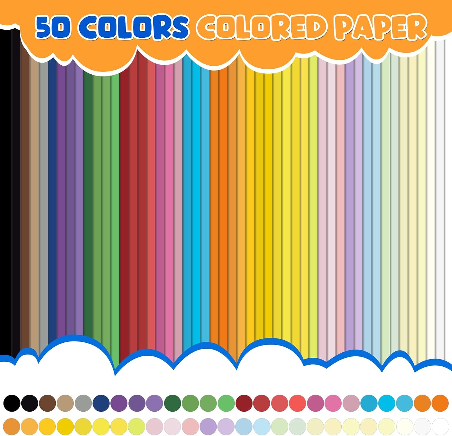 SPJRGRS Colored Construction Paper, 800 Sheets, 9" X 12" & 5" X 7"