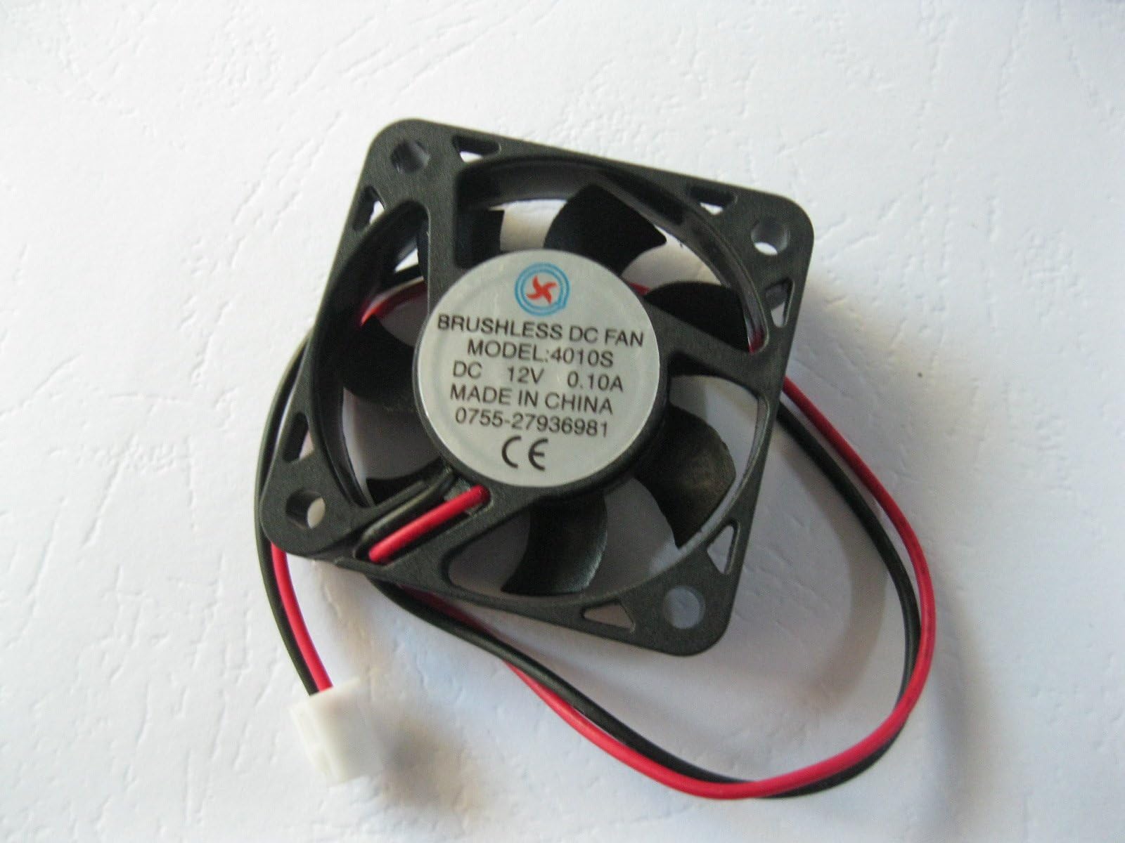 1 Pcs DC Fan 12V 4010 2 Pin 40x40x10mm Brushless DC Cooling Blade Fan