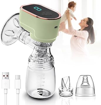 Tragbare Brustpumpe 3 Modi und 9 Saugstufen Milchpump Elektrisch Tragbare Wiederaufladbar Milchpump L rmarme Drahtlose Brustpumpe f r Zuhause und auf Reisen