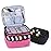 LUXJA Nail Polish Carrying Case - Holds 20 Bottles (15ml - 0.5 fl.oz), Portable Organizer Bag for Nail Polish and Manicure Set, Pink