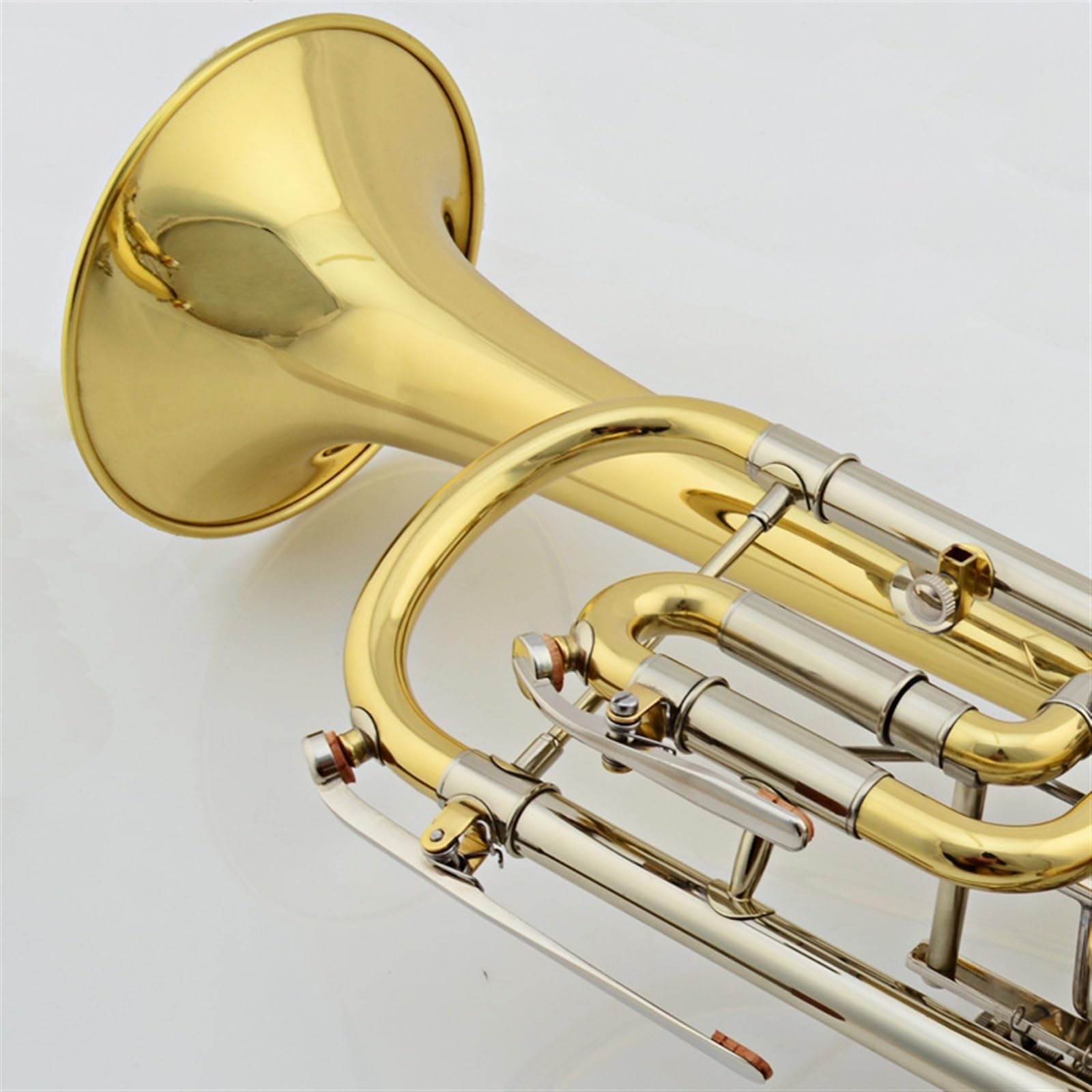 Trąbki Trąbka B-dur Instrument Muzyczny Płaski Ton Mosiądz Profesjonalny Początkujący Ton Trwała Trąbka