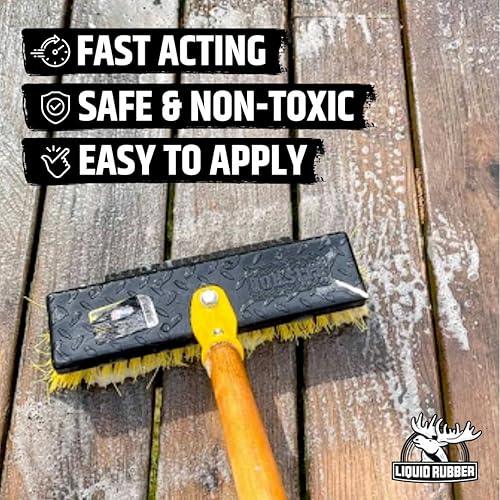 Miniatura 3 de Liquid Rubber Limpiador de terraza y patio - Limpiador de superficies exteriores de acción rápida, 1 galón