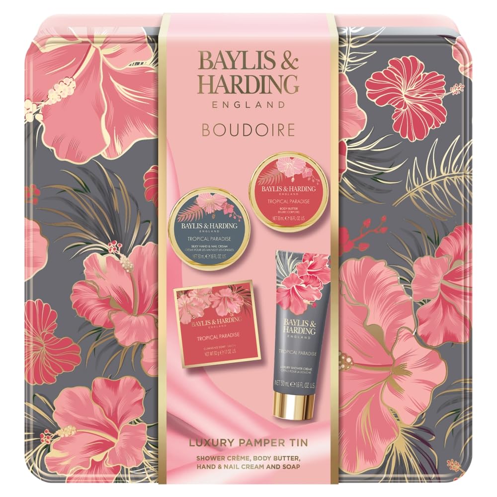 Baylis & HardingBoudiore Cherry Blossom Luxury Pamper Tin Gift Set (Pack of 1) - Vegan Friendly