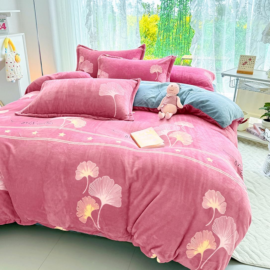 布団カバー 冬用 寝具カバーセット 4点セット 洗える 掛け布団カバー あったか ベットカバー シンプル 布団かばー 蓄熱保温 おし